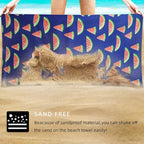Beach Towel Microfiber Beach Towels Oversized Large Quick Dry Soft Sand Free Cute Watermelon Design 30×60 inch Beach Towels for Kids Women Men Pool Swim Beach Essentials Accessories -Blue