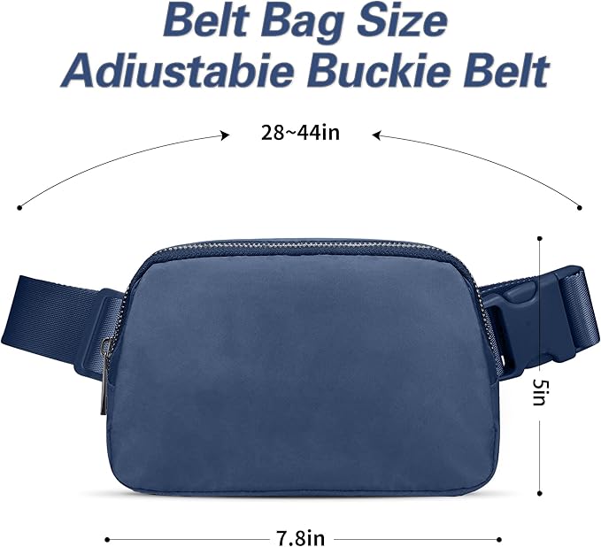 JSJ Mini Fanny Pack for Women & Men,Valentines Day Gifts for Girls Teens Kids Daughter Sister Her,Trendy Stuff Crossbody Bags Cute Everywhere Belt Bags. (Blue)