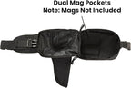Concealed Carry Fanny Pack for Men and Women CCW Drop Down Holster Waist Bag Tactical EDC Pistol Pouch for Running and Hiking, Black