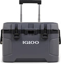Igloo Trailmate 52Qt Wheeled Cooler, Insulated Hard Shell Ice Chest, Carbonite