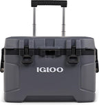 Igloo Trailmate 52Qt Wheeled Cooler, Insulated Hard Shell Ice Chest, Carbonite