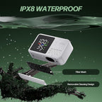 IGRL Portable Shower for Camping, Powerful 10L/Min Water Flow, Rechargeable Shower Pump with Bath Sponge, 4 Spray Modes, IPX8 Waterproof, 7800mAh Battery, Ideal for Hiking, Travel, Car Wash, Pet