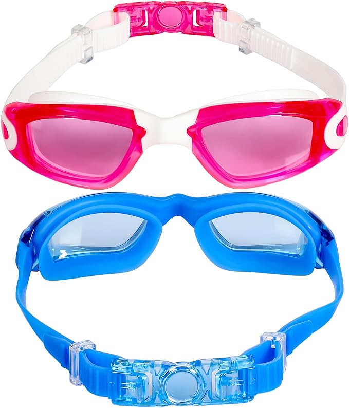 EWPJDK Swim Goggles - 2 Pack Swimming Goggles Anti Fog No Leaking For Adult Women Men