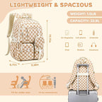 MOONBABY Girls Backpack, Kids Backpack for Girls, School bag for Primary Elementary Teenage, Middle School Students Bookbag