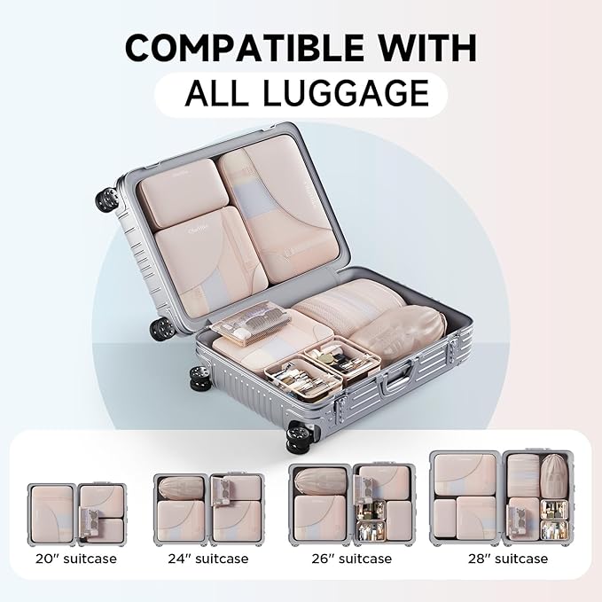 11 Set Packing Cubes for Travel, Gifts for Women Mom,Anti-Tearing Suitcase Organizer,OlarHike Vacation Essentials & Accessories for Cruise Ship