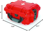 NANUK 905 Waterproof First Aid Case Empty – Durable, Medical First Aid Organizer Case, IP67-Rated, Dustproof, Impact-Resistant, and Floats (9.4" x 7.4" x 5.5") – Red
