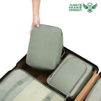 BAGAIL 8 Set Packing Cubes Luggage Packing Organizers for Travel Accessories-Matcha Green