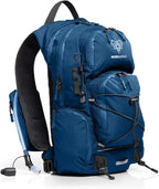 Water Buffalo Hydration Backpack - Sherpa 22L Hiking Backpack with Water Bladder - Water Backpack for Hiking with Waterproof Zippers, Phone & Pole Holders