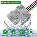 20A 240W DC 18V 20V 24V 36V 48V to 12V Voltage Converter with Fuse Step Down Regulator Buck Reducer Power Converter Waterproof Transformer for Golf Cart(Inputs 18V-60V to 12V 20A)
