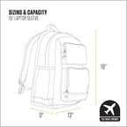 Carhartt 28L Dual-Compartment Backpack, Durable Pack with Laptop Sleeve and Duravax Abrasion Resistant Base, Carhartt Brown