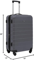 Wrangler Smart Spinner Hardside Luggage, 3 Piece Set, Quiet Shade