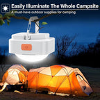 Rechargeable Camping Lights FLY2SKY 2Pcs White Tent Lights Mini Flashlight Portable LED Camping Lantern Survival Gear Camping Accessories for Hiking Backpacking Fishing Hurricane Emergency Outage