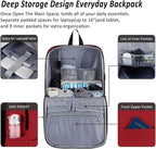 MAXTOP Deep Storage Laptop Backpack Business Anti-theft Backpacks[Water Resistant] College School Computer Bookbag Fits 17 Inch Laptop