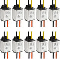 10Pcs 12V to 5V DC Converter Car Power Voltage, Waterproof DC 6.3-22V 12V Step Down to 5V 3A 15W Voltage Regulator Buck Converter Power Supply Step-Down Module Compatible with Vehicle Car Truck Volt