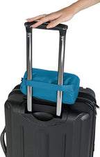 BlueHills Ultra Compact Travel Blanket in Portable Case Premium Soft Large Airplane Blanket Flight Essentials for Car Plane Train Hotel Layover Peacock Teal C004