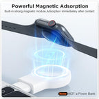 for Apple Watch Charger,Magnetic Portable iWatch Charger USB C&USB A Fast Wireless Charging Travel Watch Charger for iWatch Ultra2/Ultra/SE2/SE Series 10/9/8/7/6/5/4/3/2/1