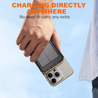 Solar Power Bank 20,000mAh, Portable Phone Charger, 4 Cables Outdoor Waterproof External Backup Power Charger with USB-C for Cell Phones, Solar Battery Pack with Dual Flashlight for Camping