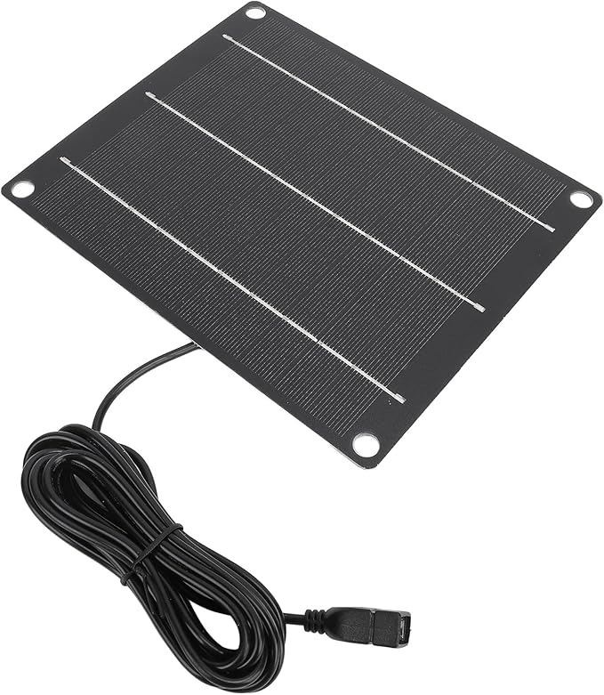 Tbest Solar Panel Charger High Efficiency 6W Energy Conversion USB Solar Panel Charger for Camping