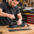 Zip Ties 12 inch, 1000 Pack Heavy Duty Black Zip Ties with 120 lbs Tensile Strength, Self-Locking Nylon Cable Ties,Wire Ties for indoor and outdoor use.
