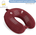 Travel Neck Pillow Memory Foam U Shape Neck Pillow for Travel Pillow Comfortable Head Neck Support Airplane Pillow for Traveling Car Home Office Travel Neck Flight Pillow