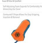 Howard Leight by Honeywell LT-30 Hundred-Pair 32NRR Laser Trak Corded Single-Use Earplugs - Orange/Blue