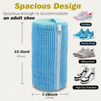 Shoe Washing Machine Bag,Laundry Shoe Bag for Washer and Dryer,Reusable Shoe Cleaning Bag for Sneakers,Tennis Shoes,With Self-locking Zipper, Microfiber Inside,Include Shoe Bag (Pro Blue - 2 Pack)