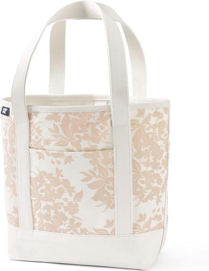 Lands' End Open Top Canvas Tote Bag