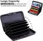 ELFISH Mini RFID Aluminum Wallet Credit Cards Holder Business Card Case Metal ID Case for Men Women (Animal)