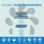 Nalgene 32 oz Wide Mouth Water Bottle | BPA-Free, Durable & Leak Proof, Lightweight Bottle for Hiking & Gym, Work & Travel