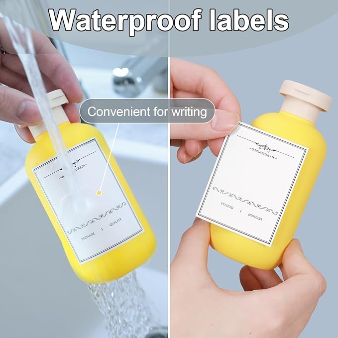 ASEVAT 6.7oz Airtight Plastic Travel Shampoo Bottles, Travel Shampoo and Conditioner Bottles Refillable, Empty Squeeze Bottle, Hand Soap Dispenser for Vacation, Gym, Lotion(OrangeYellowGreen)