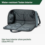 Halfday Convertible 2-in-1 Garment Duffel Weekender Bag 40L: Wrinkle-Free Travel (Hanging Suit Compartment, Shoe Pockets, Trolley Sleeve), Durable & Water-Resistant Carry-on, Coast
