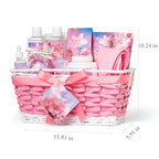 Mothers Day Gifts for Women, 13Pcs Bath & Body Gift Set Basket for Women, Cherry Blossom Bath and Body Gift, spa kit, Self Care Pampering Kit, Diffuser, Home Spa, cosmetic Bag, Birthday, Bridal Shower