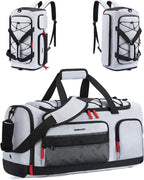 BAGSMART Gym Bag for Women & Men, 35L/63L Sports Travel Duffel Backpack with Shoe Compartment Laptop Compartment, Water Resistant Carry On Weekender Bag for Airplane