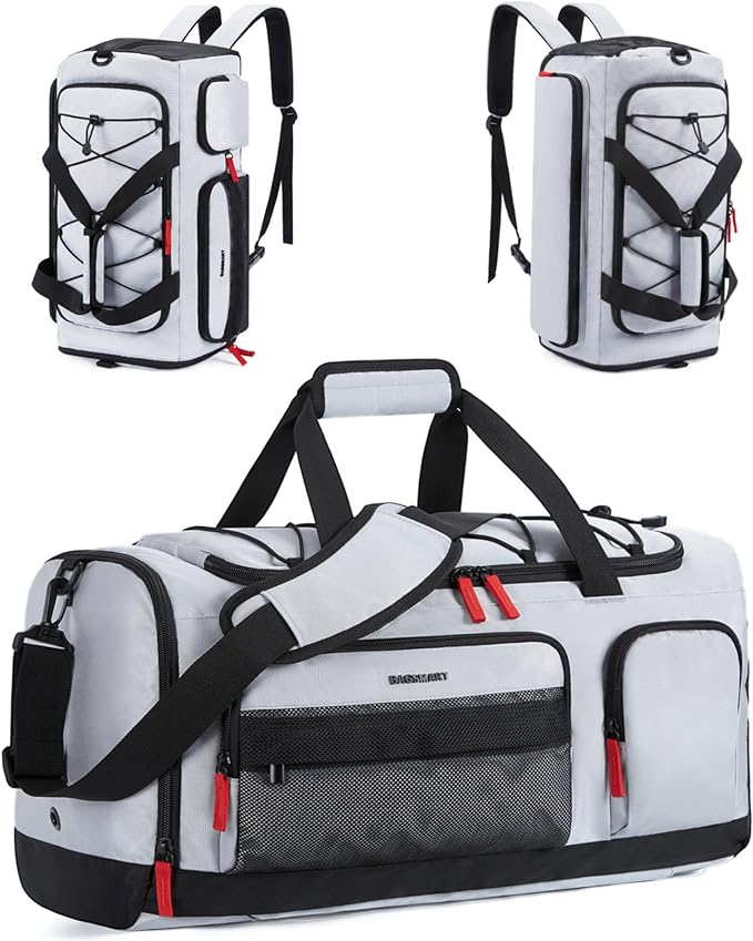 BAGSMART Gym Bag for Women & Men, 35L/63L Sports Travel Duffel Backpack with Shoe Compartment Laptop Compartment, Water Resistant Carry On Weekender Bag for Airplane
