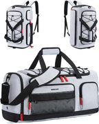 BAGSMART Gym Bag for Women & Men, 35L/63L Sports Travel Duffel Backpack with Shoe Compartment Laptop Compartment, Water Resistant Carry On Weekender Bag for Airplane