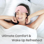 Sleep Mask - Total Blackout 3D Sleeping Mask, Super Lightweight & Silky Soft Eye Mask for Sleeping, Fully Adjustable Fit for Home, Office, Traveling, Meditation, Yoga, Pink, Mothers Day Gifts