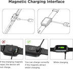 Lamshaw Compatible with Letsfit EW1 Charger, Magnetic USB Charging Cable Replacement Charger Cable Compatible with Letsfit EW1 / ID207 Smartwatch/TOZO S2 / AOKESI 1.69'' Smart Watch (White)