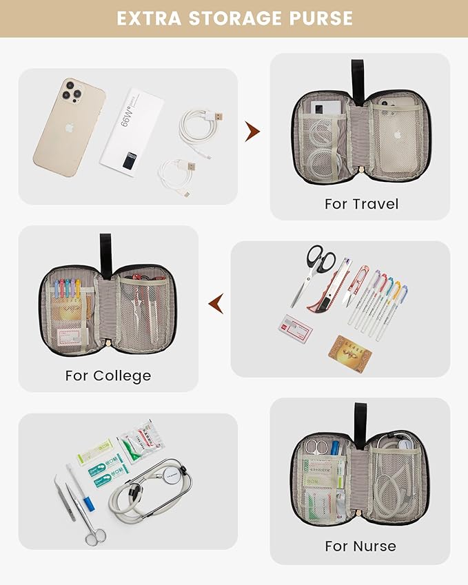LOVEVOOK 17.3 Inch Laptop Backpack for Women, Large Capacity Travel Backpack with Organizer Bag, Waterproof Carry on Backpack Work Bag with USB Port, Teacher Nurse Backpack Purse, 2PCS