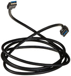 Amazon Basics USB 3.0 Extension Cable, A-Male to A-Female, 4.8Gbps High-Speed, Gold-Plated Connectors, 6.5 Foot, Black