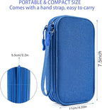 CAAORDKSO Cord Organizer Travel Cable Organizer Bag Tech Electronic Organizer Travel Case, Electronic Accessories Pouch Bag for Cable, USB, Cord, Charger, Phone, Power Bank, Earphone (Blue, Medium)