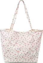 Long Keeper Corduroy Tote Bag for Women Girl Cute Large Tote Purse Reusable Canvas Shoulder Bag Handbag for Work Travel Gym