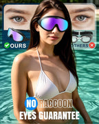 Swim Goggles 2 Pack, Wide View Anti Fog&UV Swimming Goggles for Audlt, No Leak Pool Beach Essentials for Men Women
