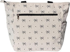 ESVAN Original Floral Tote Bag Large Shoulder Bag with Multi Pockets for Gym Travel Beach Daily Bags