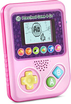 LeapFrog Preschool Game and Go Handheld Video Game Toy, Pink