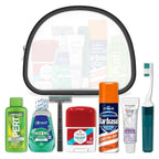 Handy Solutions Men's 9 Piece Premium TSA Compliant Travel Kit with Mouthwash