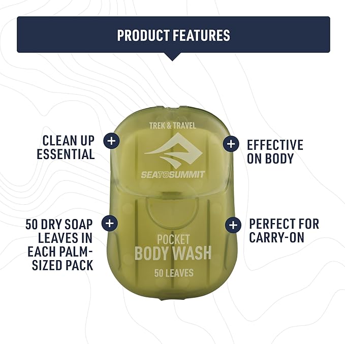 Sea to Summit Trek and Travel Pocket Body Wash, 3-Pack