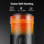 Portable Espresso Machine with Self-Heating System, 15 Bar Portable Coffee Maker Compatible with Capsules & Ground Coffee, Espresso Maker for Car, Camping & Travel