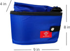 One for Pets Portable 2-in-1 Double Pet Kennel/Shelter, Fabric, Black/Royal Blue 20"x20"x39" - Car Seat-Belt Fixture Included (Litter Box)