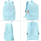 LOIDOU Backpack for Girls School Backpacks Bookbags for Elementary Middle School Women Laptop Backpacks (Bow Tie BLUE, L-17)