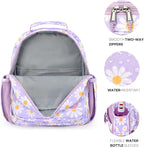 mibasies Toddler Backpack for Girls 2-4: Preschool Kindergarten Backpack - Cute Kids Backpacks for Girls - Daisy Purple
